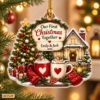 Picture of First Christmas Together Ornament, Personalized Couple Acrylic Ornament, Custom Name 2026 Christmas Tree Keepsake, Romantic Holiday Gift