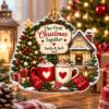 Picture of First Christmas Together Ornament, Personalized Couple Acrylic Ornament, Custom Name 2026 Christmas Tree Keepsake, Romantic Holiday Gift