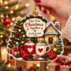Picture of First Christmas Together Ornament, Personalized Couple Acrylic Ornament, Custom Name 2026 Christmas Tree Keepsake, Romantic Holiday Gift