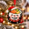 Picture of Sushi Christmas Ornament, Personalized Food Acrylic Ornament, Custom Name Japanese Sushi Tree Decor, Cute Foodie Holiday Keepsake Gift 2026