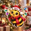 Picture of Bee Christmas Ornament, Personalized Honey Bee Acrylic Ornament, Custom Name Bumble Bee Tree Decor, Cute Insect Lover Holiday Gift 2026