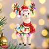 Picture of Alpaca Christmas Ornament, Personalized Llama Acrylic Ornament, Custom Name Animal Tree Decor, Cute Farm Animal Holiday Keepsake Gift 2026