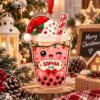 Picture of Boba Tea Christmas Ornament, Personalized Acrylic Ornament, Custom Name Bubble Tea Tree Decor, Cute Drink Lover Holiday Keepsake Gift 2026