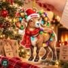 Picture of Ram Christmas Ornament, Personalized Goat Acrylic Ornament, Custom Name Farm Animal Tree Decor, Cute Holiday Keepsake Gift For Animal Lovers
