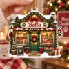 Picture of Personalized Pet Shop Christmas Ornament 2026, Custom Name Acrylic Ornament, Dog Cat Store Holiday Decor, Pet Lover Christmas Keepsake Gift
