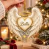 Picture of Angel Wings Christmas Ornament, Personalized Angel Acrylic Ornament, Custom Name Guardian Angel Tree Decor, Memorial Keepsake Gift 2026