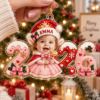 Picture of Baby's First Christmas Ornament, Personalized Baby Girl Acrylic Ornament, Custom Name Newborn Keepsake Gift, Pink Christmas Tree Decor 2026