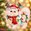 Picture of Persian Cat Christmas Ornament, Personalized Cat Acrylic Ornament, Custom Name Fluffy Cat Tree Decor, Cute Kitty Holiday Keepsake Gift 2026