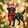 Picture of Black Labrador Christmas Ornament, Personalized Dog Acrylic Ornament, Custom Name Pet Tree Decor, Black Lab Lover Holiday Keepsake Gift 2026