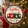 Picture of Personalized Couple Christmas Ornament 2026, Custom Hot Cocoa Ceramic Ornament, Christmas Is Sweeter Together Acrylic Ornament, Couple Gift