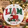Picture of Personalized Letters to Santa Christmas Ornament 2026, Custom Name Mailbox Ceramic Ornament, Kids Christmas Ornament, Santa Letter Gift