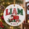 Picture of Personalized Letters to Santa Christmas Ornament 2026, Custom Name Mailbox Ceramic Ornament, Kids Christmas Ornament, Santa Letter Gift