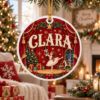 Picture of Personalized Nutcracker Ballet Christmas Ornament 2026, Custom Name Ballerina Ceramic Ornament, Ballet Dancer Ornament, Girl Christmas Gift