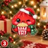 Picture of Dumpling Christmas Ornament, Personalized Acrylic Dumpling Ornament, Custom Name Kawaii Food Christmas Decor, Cute Holiday Keepsake Gift