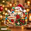 Picture of Teapot Christmas Ornament, Personalized Tea Acrylic Ornament, Custom Name Teapot Tree Decor, Vintage Tea Lover Holiday Keepsake Gift 2026