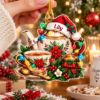 Picture of Teapot Christmas Ornament, Personalized Tea Acrylic Ornament, Custom Name Teapot Tree Decor, Vintage Tea Lover Holiday Keepsake Gift 2026