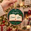 Picture of Personalized Couple Christmas Ornament 2026, Custom Names Book Lover Ceramic Ornament, Our Favorite Chapter Christmas Keepsake Gift Couple