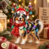 Picture of Australian Shepherd Christmas Ornament, Personalized Dog Acrylic Ornament, Custom Name Aussie Tree Decor, Aussie Lover Holiday Keepsake Gift