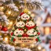 Picture of Dumpling Family Christmas Ornament, Personalized Acrylic Family Ornament, Custom Family Name Tree Decor, Kawaii Food Holiday Keepsake 2026
