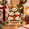 Picture of Dumpling Family Christmas Ornament, Personalized Acrylic Family Ornament, Custom Family Name Tree Decor, Kawaii Food Holiday Keepsake 2026