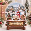 Picture of Personalized Family Christmas Ornament 2026, Custom Family Name Snow Globe Keepsake, Mom Dad Kids Pet Names, Christmas Tree Gift For Family