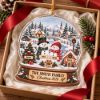 Picture of Personalized Family Christmas Ornament 2026, Custom Family Name Snow Globe Keepsake, Mom Dad Kids Pet Names, Christmas Tree Gift For Family