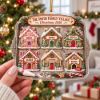 Picture of Personalized Family Christmas Ornament 2026, Custom Family Name Village Keepsake, Gingerbread Houses With Family Names, Christmas Gift