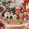 Picture of Personalized Family Christmas Ornament 2026, Custom Family Name Hot Cocoa Crew, Mom Dad Kids Pet Names, Christmas Keepsake Gift For Family