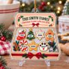 Picture of Personalized Family Christmas Ornament 2026, Custom Cookie Collection Keepsake, Choose A Cookie For Each Name, Family Christmas Gift