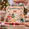 Picture of Personalized Family Christmas Ornament 2026, Custom Cookie Collection Keepsake, Choose A Cookie For Each Name, Family Christmas Gift