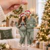 Picture of Personalized Bump's First Christmas Ornament, Last Christmas As Two, Baby Coming 2027, Expecting Parents Pregnancy Announcement Keepsake