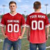 Picture of Personalized Football Jersey, Custom Team Name & Number Jersey, Blue Mesh Sports Shirt, Custom Player Name Jersey, Unisex Team Gift