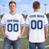 Picture of Personalized Football Jersey, Custom Team Name & Number Jersey, Blue Mesh Sports Shirt, Custom Player Name Jersey, Unisex Team Gift