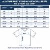 Picture of Personalized Football Jersey, Custom Team Name & Number Jersey, Blue Mesh Sports Shirt, Custom Player Name Jersey, Unisex Team Gift