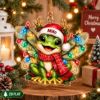 Picture of Personalized Frog Christmas Ornament, Custom Name Frog Ornament, Cute Fairy Frog Gift, Frog Lover Christmas Gift, 2D Flat Tree Decor 2026