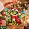 Picture of Personalized Frog Christmas Ornament, Custom Name Frog Ornament, Cute Fairy Frog Gift, Frog Lover Christmas Gift, 2D Flat Tree Decor 2026