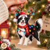 Picture of Personalized Border Collie Christmas Ornament, Custom Dog Name Ornament, Border Collie Lover Gift, Pet Christmas Keepsake, 2D Dog Flat Decor