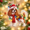 Picture of Personalized Cavalier King Charles Spaniel Christmas Ornament, Custom Dog Name Ornament, 2D Flat Pet Ornament, Dog Mom Christmas Gift 2026
