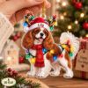 Picture of Personalized Cavalier King Charles Spaniel Christmas Ornament, Custom Dog Name Ornament, 2D Flat Pet Ornament, Dog Mom Christmas Gift 2026