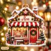 Picture of Personalized Candy Shop Christmas Ornament, Custom Name Sweet Shop Ornament, Christmas Storefront Decor, Candy Lover Gift, 2D Flat Keepsake