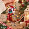 Picture of Personalized Pheasant Christmas Ornament, Custom Name Bird Ornament, Hunter Gift, Wildlife Lover Christmas Gift, 2D Flat Keepsake 2026
