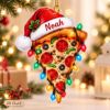 Picture of Custom Pizza Slice Christmas Ornament, Personalized Name Foodie Gift, Funny Pizza Lover Holiday Decor, 2D Flat Christmas Keepsake 2026 Decor
