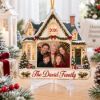Picture of Personalized Family Christmas Ornament, Custom Photo House Ornament, Family Name Keepsake Gift, Luxury Christmas Home Decor 2026
