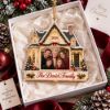 Picture of Personalized Family Christmas Ornament, Custom Photo House Ornament, Family Name Keepsake Gift, Luxury Christmas Home Decor 2026