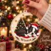Picture of Personalized Boston Terrier Christmas Ornament, Custom Dog Name Ornament, Boston Terrier Gift, Pet Keepsake, 2D Flat Xmas Tree Decor 2026