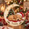 Picture of Personalized Goldendoodle Christmas Ornament, Custom Dog Name Ornament, Doodle Lover Gift, Puppy Xmas Keepsake, 2D Flat Christmas Tree Decor