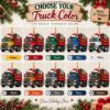 Picture of Personalized Dump Truck Christmas Ornament, Custom Name Construction Truck Ornament, Kids Xmas Gift, Truck Lover Keepsake, 2D Flat Decor