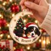 Picture of Personalized Bernese Mountain Dog Christmas Ornament, Custom Dog Name Ornament, Berner Lover Gift, 2D Flat Christmas Pet Keepsake 2026