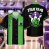 Picture of Personalized Halloween Bowling Shirt, Custom Name Team Bowling Shirt, Pumpkin Ghost Bowling Button Up, Halloween Bowler Gift Shirt