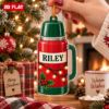 Picture of Personalized Camping Flask Christmas Ornament, Custom Name Travel Mug Ornament, Camper Gift, Coffee Lover Gift, 2D Flat Christmas Ornament